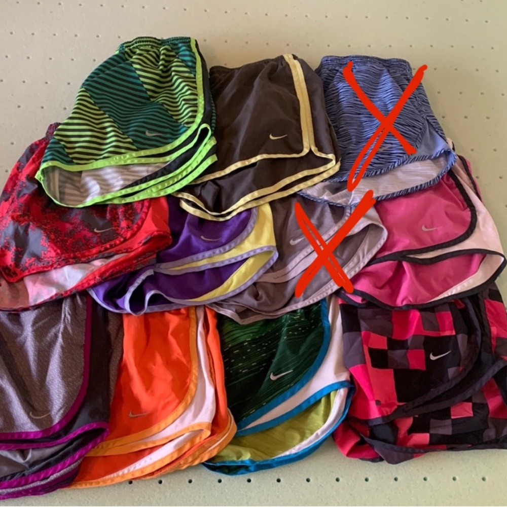 9 pairs Medium Nike shorts